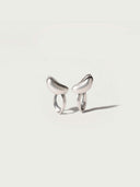 prestashop:1:4489:21662 | Silver Twisted Cut-Out Oval Earrings
