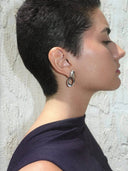 prestashop:1:4489:21663 | Silver Twisted Cut-Out Oval Earrings