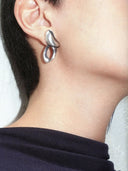prestashop:1:4489:21665 | Silver Twisted Cut-Out Oval Earrings