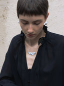 prestashop:1:4496:21865 | Silver Brushed Texture Necklace