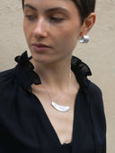 prestashop:1:4496:21866 | Silver Brushed Texture Necklace