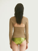 prestashop:1:4509:22299 | Khaki Two-Piece Fitted Knit Top