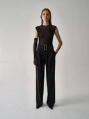 prestashop:1:4516:22270 | Black Low-Rise Wide-Leg Tailored Wool Pants