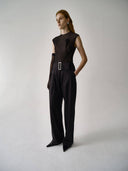 prestashop:1:4516:22271 | Black Low-Rise Wide-Leg Tailored Wool Pants