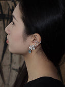 prestashop:1:4524:21951 | Silver Blue Dew Stud & Cuff Set