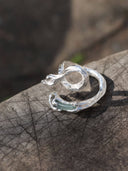 prestashop:1:4529:21927 | Silver Green Serpent Ring