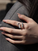 prestashop:1:4529:21928 | Silver Green Serpent Ring