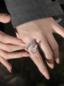 prestashop:1:4529:21931 | Silver Green Serpent Ring