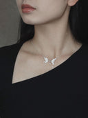 prestashop:1:4531:21987 | Silver Half-Butterfly Necklace