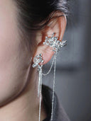 prestashop:1:4539:21877 | Silver Rainfall Bloom Stud & Clip Set