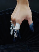 prestashop:1:458:1585 | SUI-hammer silver ring with bell-shaped hangings