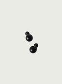 prestashop:1:4582:22216 | Compounded Small  Orb  Earrings in  Ebony  Wood