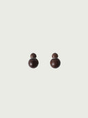 prestashop:1:4583:22208 | Compounded Small  Orb  Earrings in  Zebra  Wood