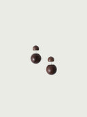 prestashop:1:4583:22210 | Compounded Small  Orb  Earrings in  Zebra  Wood