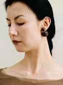prestashop:1:4583:22212 | Compounded Small  Orb  Earrings in  Zebra  Wood