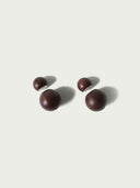 prestashop:1:4585:23808 | Compounded Large  Orb  Earrings in  Zebra  Wood