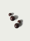 prestashop:1:4585:23809 | Compounded Large  Orb  Earrings in  Zebra  Wood