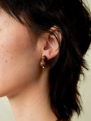 prestashop:1:4601:22114 | Wishful Gourd, Medium Zebra Wood Sterling  Silver Stud Earrings