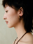 prestashop:1:4601:22117 | Wishful Gourd, Medium Zebra Wood Sterling  Silver Stud Earrings
