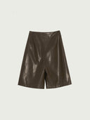 prestashop:1:4619:22407 | Asymmetrical Pleated Leather Midi Pants