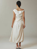 prestashop:1:4620:22404 | Asymmetrical Shoulder Linen Top
