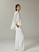 prestashop:1:4623:22381 | Cold White Classic Pressed Pleat Pants