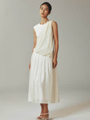 prestashop:1:4624:22371 | Linen Tencel Sleeveless Long Dress