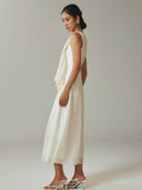 prestashop:1:4624:22375 | Linen Tencel Sleeveless Long Dress