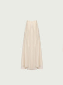 prestashop:1:4625:22449 | Beige Tencel Tulle Double Layered Strap Long Dress