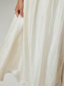 prestashop:1:4625:22456 | Beige Tencel Tulle Double Layered Strap Long Dress