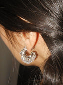prestashop:1:4639:22509 | Silver Rain Pine C-Shaped Earrings