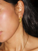 prestashop:1:4640:22505 | Gold Rain Pine C-Shaped Earrings