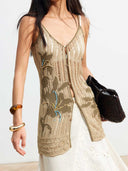 prestashop:1:4675:22760 | Brown Lily Jacquard Knit Vest