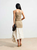 prestashop:1:4675:22763 | Brown Lily Jacquard Knit Vest