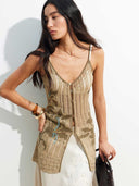 prestashop:1:4675:22764 | Brown Lily Jacquard Knit Vest