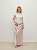 prestashop:1:4677:22747 | Pink Acetate Midi Skirt