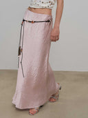 prestashop:1:4677:22750 | Pink Acetate Midi Skirt