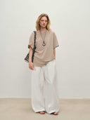 prestashop:1:4678:22738 | White Trousers with Beaded Waist Cord