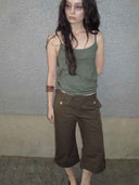 prestashop:1:4692:22890 | Green Embroidered Cotton-Linen Cami Top
