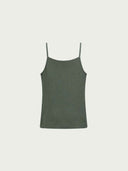 prestashop:1:4692:22891 | Green Embroidered Cotton-Linen Cami Top