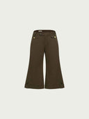 prestashop:1:4698:22845 | Brown Straight-Leg Cropped Pants