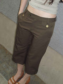 prestashop:1:4698:22850 | Brown Straight-Leg Cropped Pants