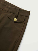 prestashop:1:4698:22852 | Brown Straight-Leg Cropped Pants