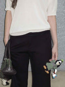 prestashop:1:4699:22843 | Black Flared Trimmed Cropped Pants