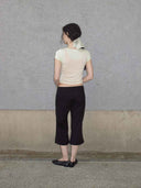 prestashop:1:4699:22844 | Black Flared Trimmed Cropped Pants