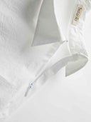 prestashop:1:4704:22808 | White Asymmetric-Neck Drop Shoulder Shirt