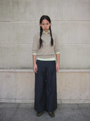 prestashop:1:4708:22774 | Navy Blue Pinstripe Pleated Suit Trousers