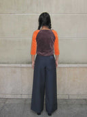 prestashop:1:4708:22778 | Navy Blue Pinstripe Pleated Suit Trousers