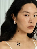 prestashop:1:4737:22953 | Silver Crescent Flow Earrings