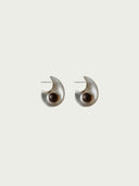 prestashop:1:4738:22949 | Silver Crescent Flow Earrings With Gem-Small
